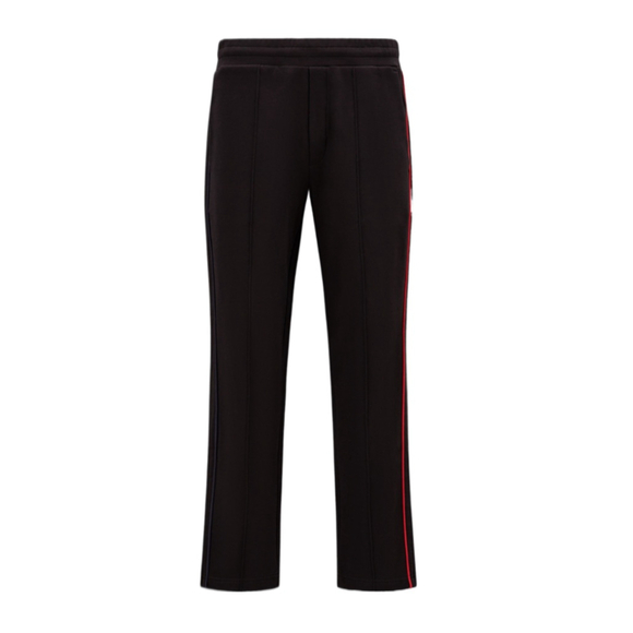 NWT Men's Moncler Black Red Stripe Track Pants M - Picture 4 of 7
